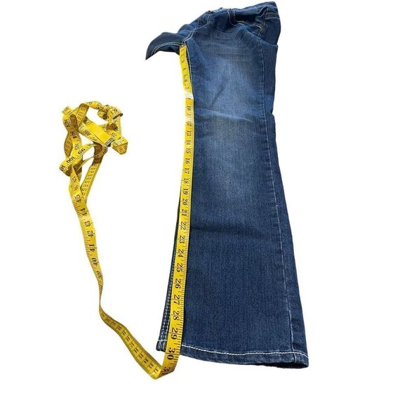 Earl Jean Womens Blue Low Rise Relaxed Straight Crop Jeans Size 6 - Picture 14 of 14